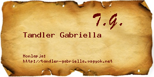 Tandler Gabriella névjegykártya